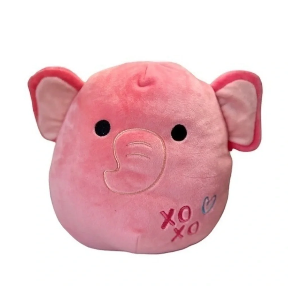 Squishmallows pink xoxo elephant plushy - Picture 1 of 3